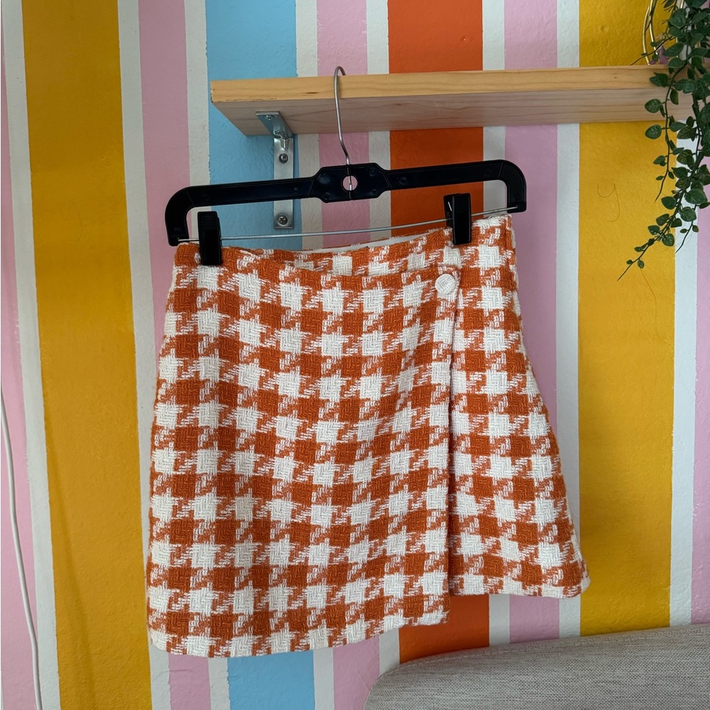 H&M Houndstooth Skirt